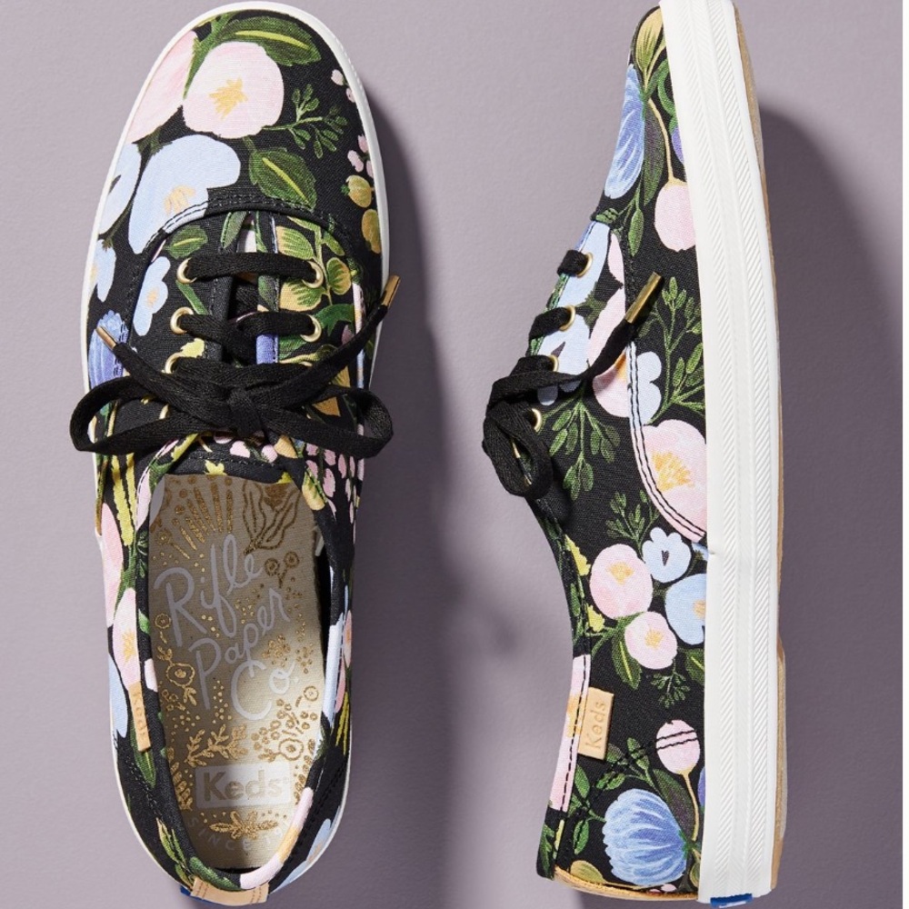 Keds x Rifle Paper Co. Botanical Champion sneakers from Anthro